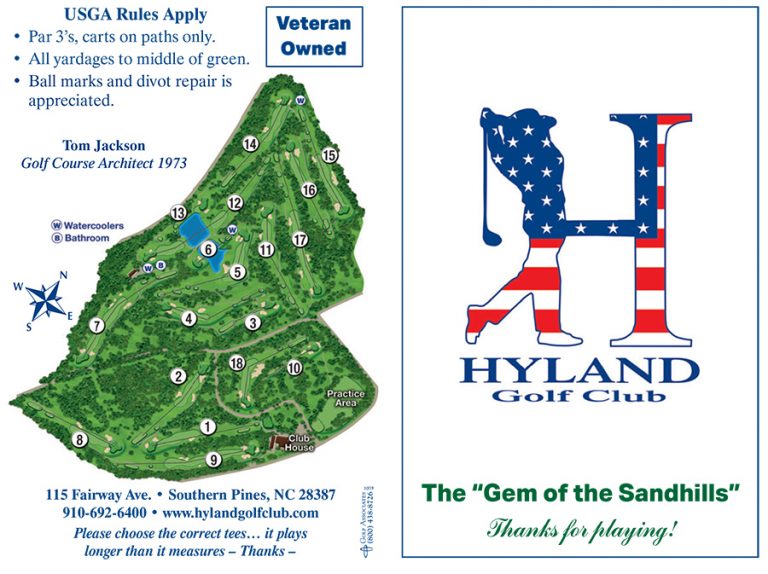 Scorecard Hyland Golf Club